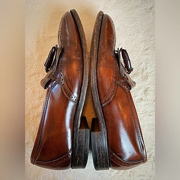 Johnston & Murphy Brown Leather Tassel Loafers - Picture 4 of 7